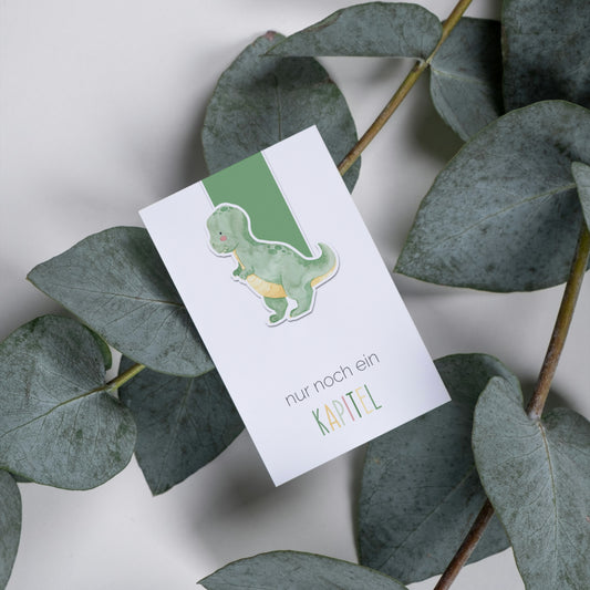 Dino Geschenkset – Karte, Lesezeichen & Sticker