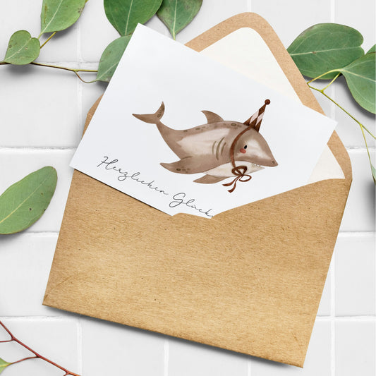 Geburtstagskarte Hai Magnus