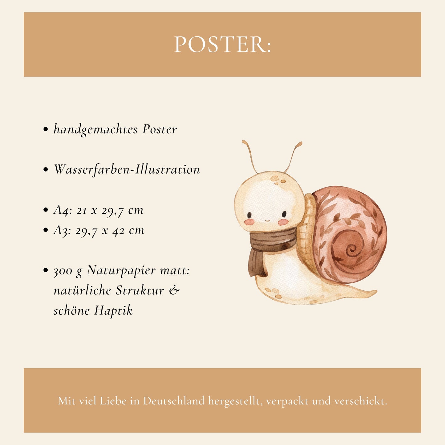 Schnecke Selma Poster