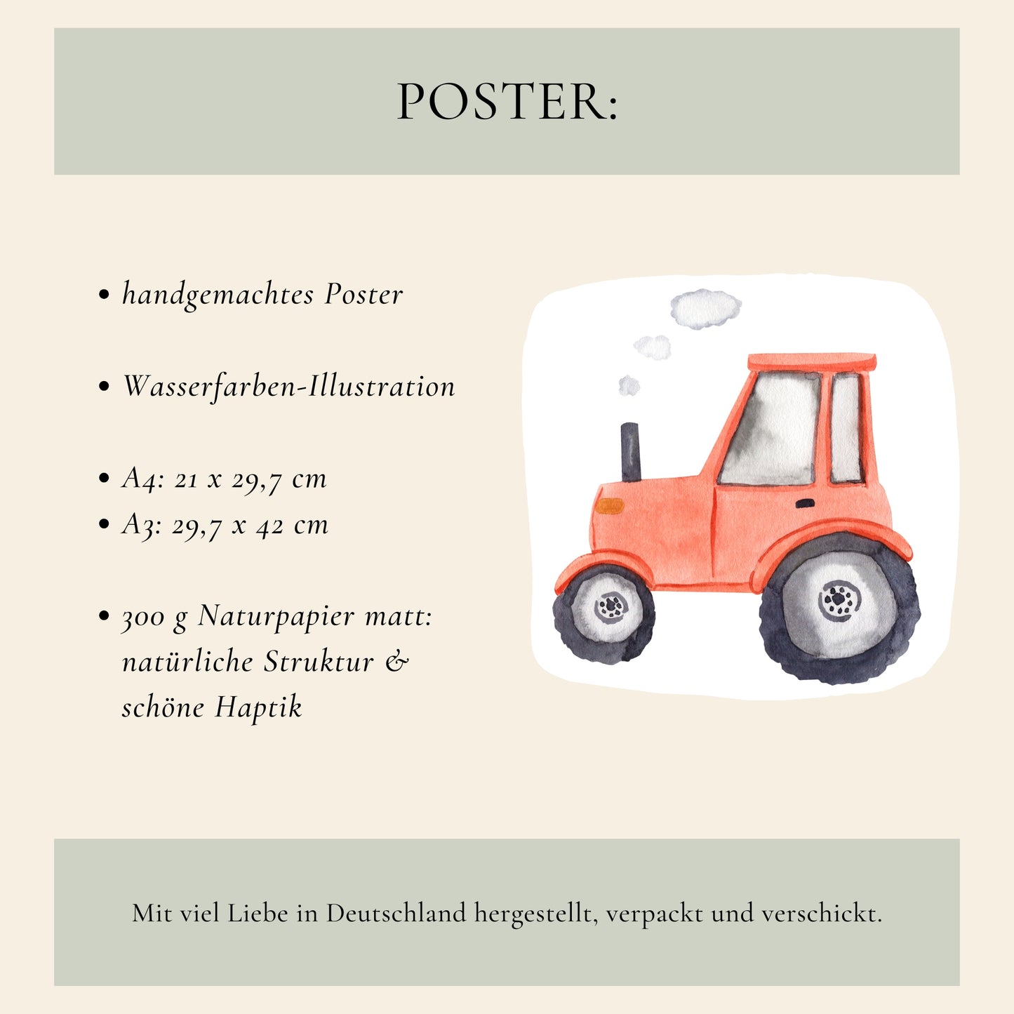 Starker Traktor Poster