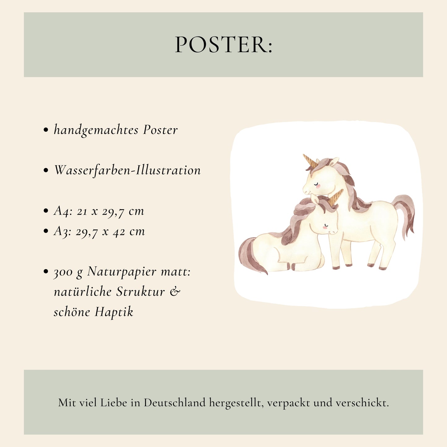 Einhorn Duo Poster