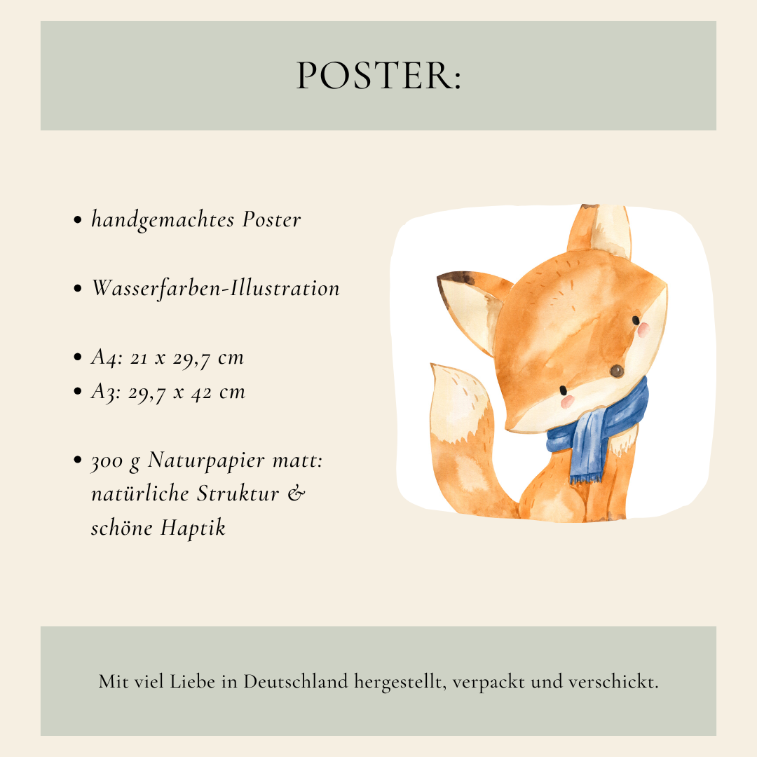 Kleiner Fuchs Poster