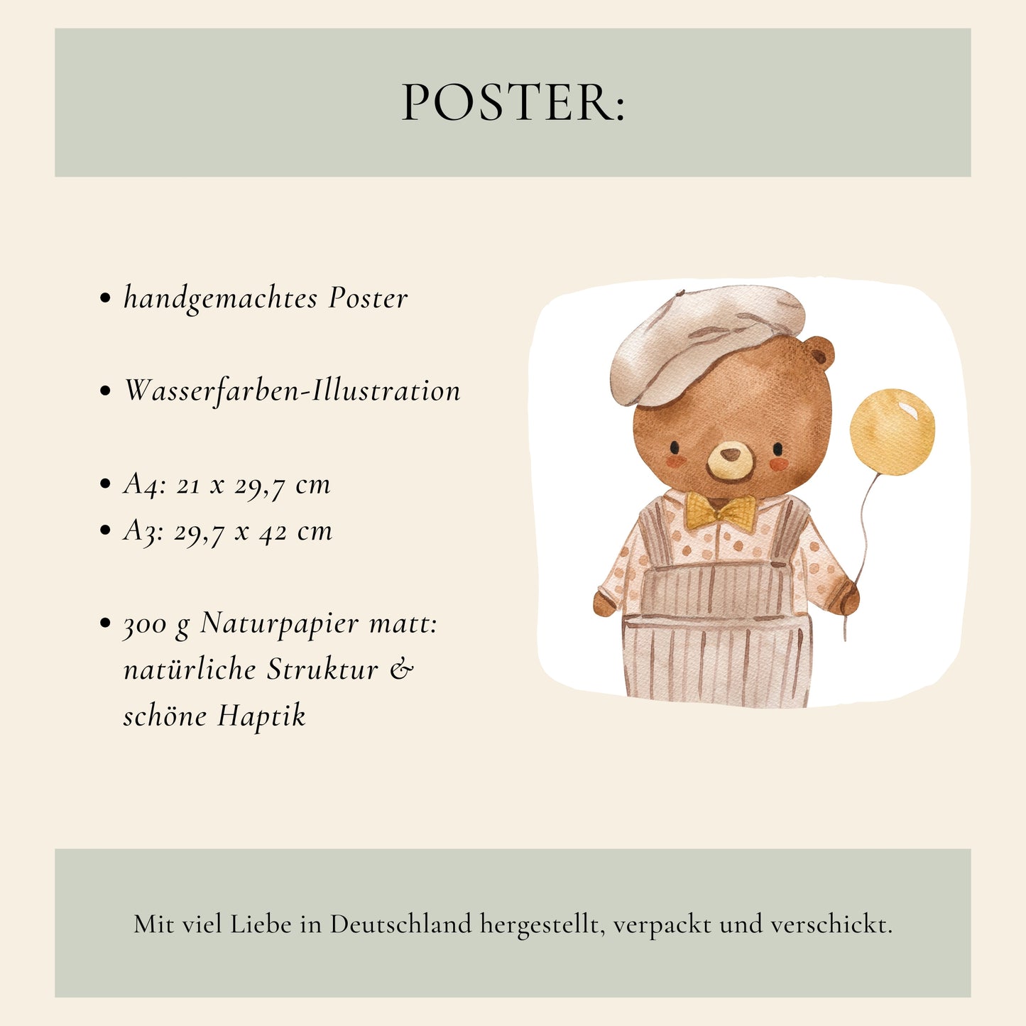 Bär Oskar Poster