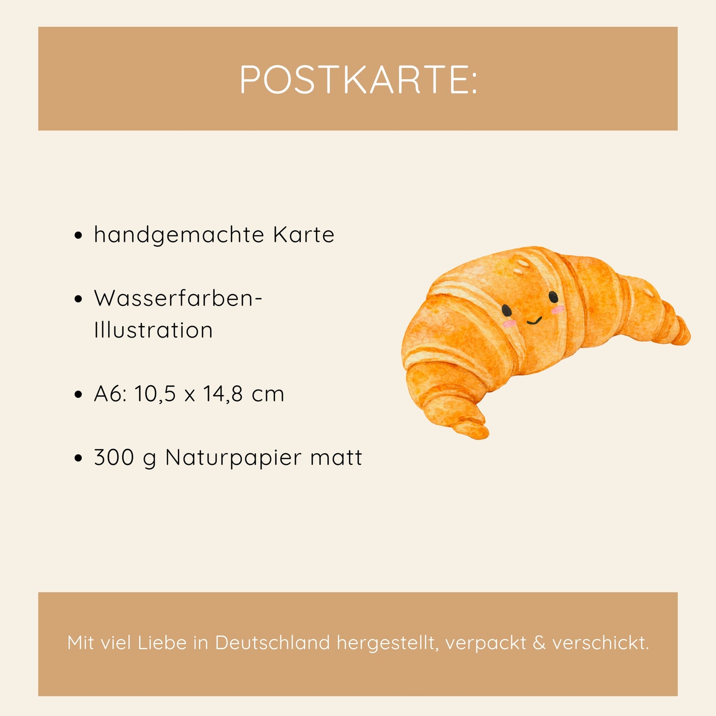 Karte Croissant Louis