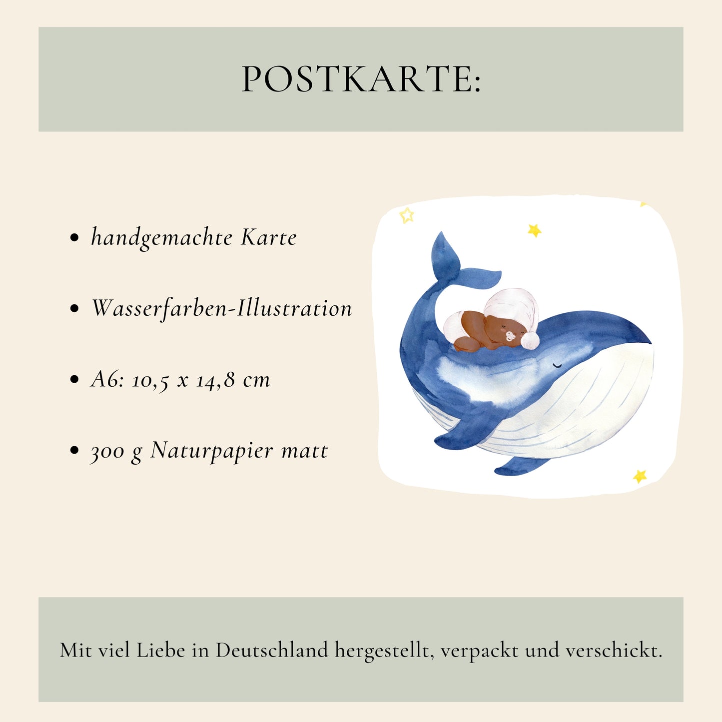 Personalisierte Geburtskarte - Hallo kleines Wunder