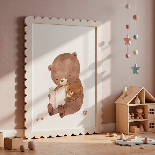 Vorlesezeit Bären Poster