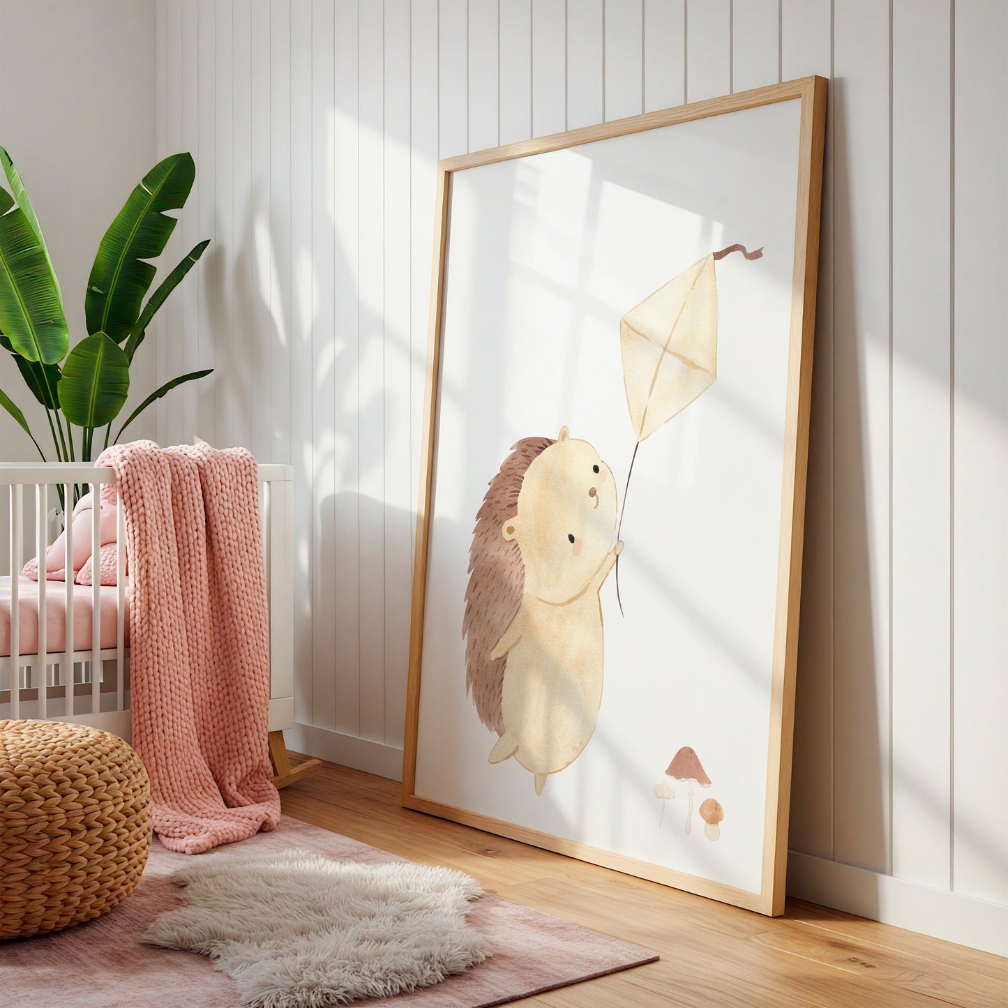 Boho Igel mit Drachen Poster