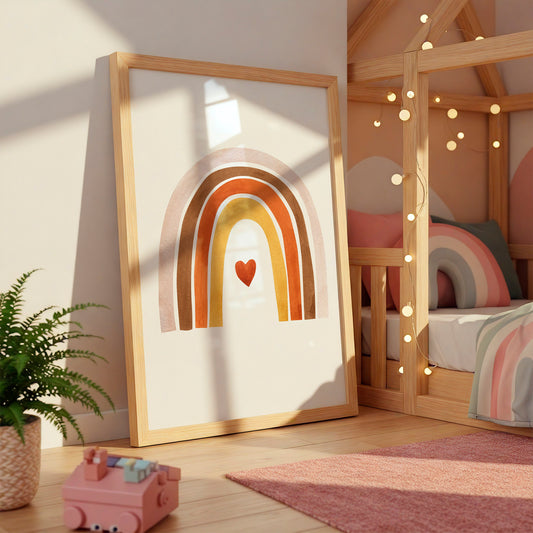 Boho Regenbogen Poster