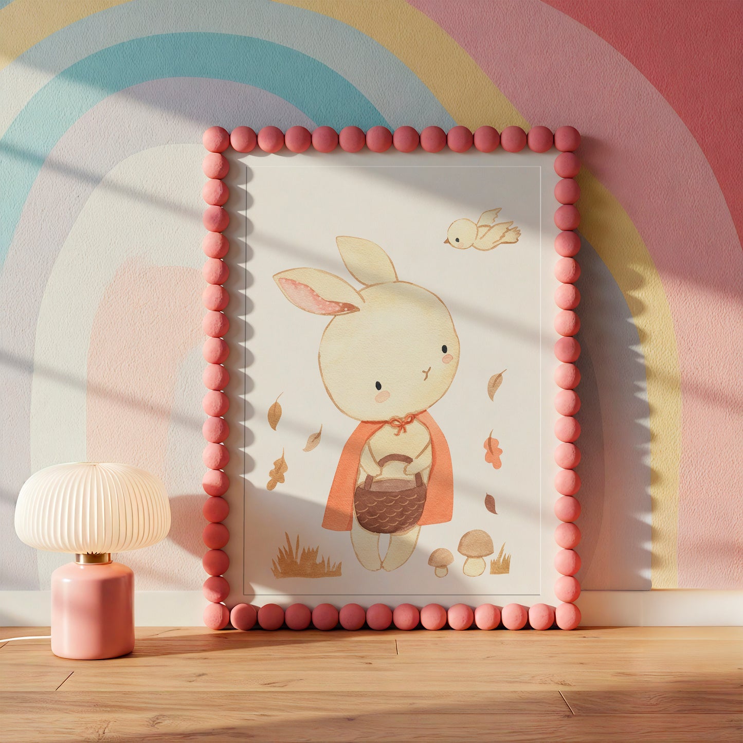 Herbstwald: Hase Poster