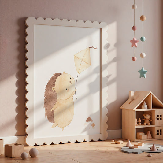 Boho Igel mit Drachen Poster