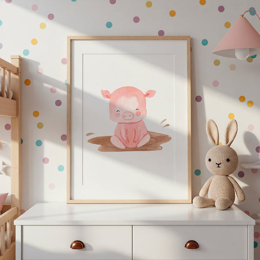 Matschbad Schwein Poster