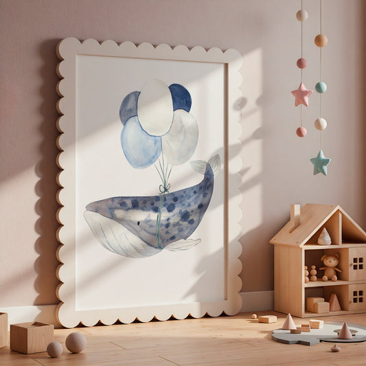 Wal mit Ballons Poster