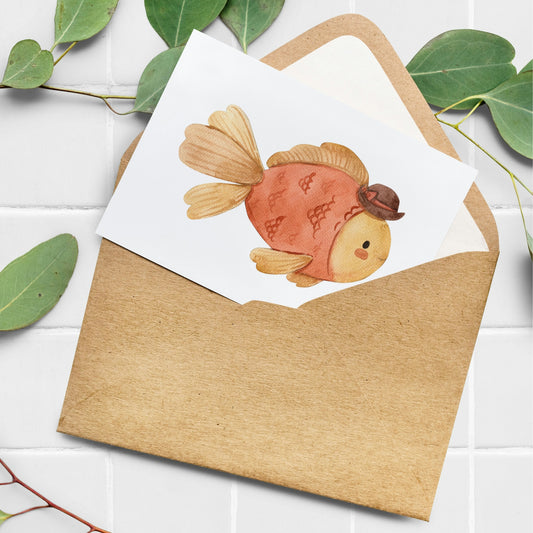 Postkarte Fisch Fritz