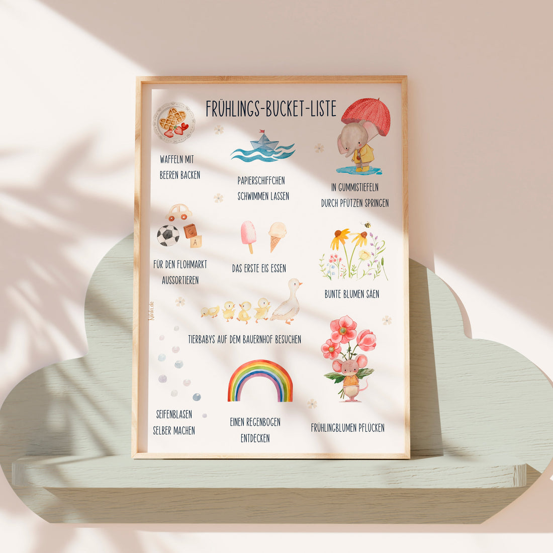 Frühlings-Bucket-Liste für Familien: Kostenloser Download