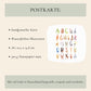 Karte Einschulung – Tier Alphabet