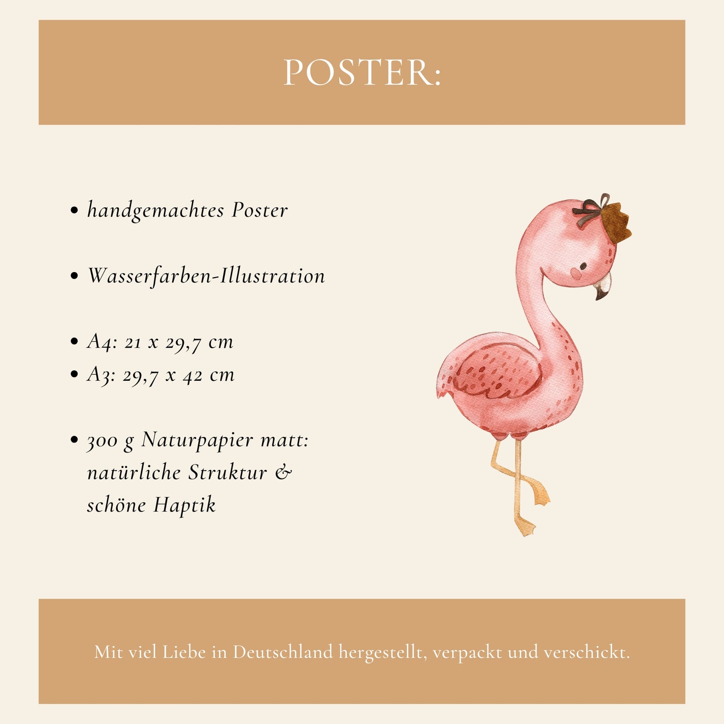 Flamingo Florentine Poster