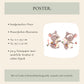 Weihnachtsposter Mäuse & Lichterkette