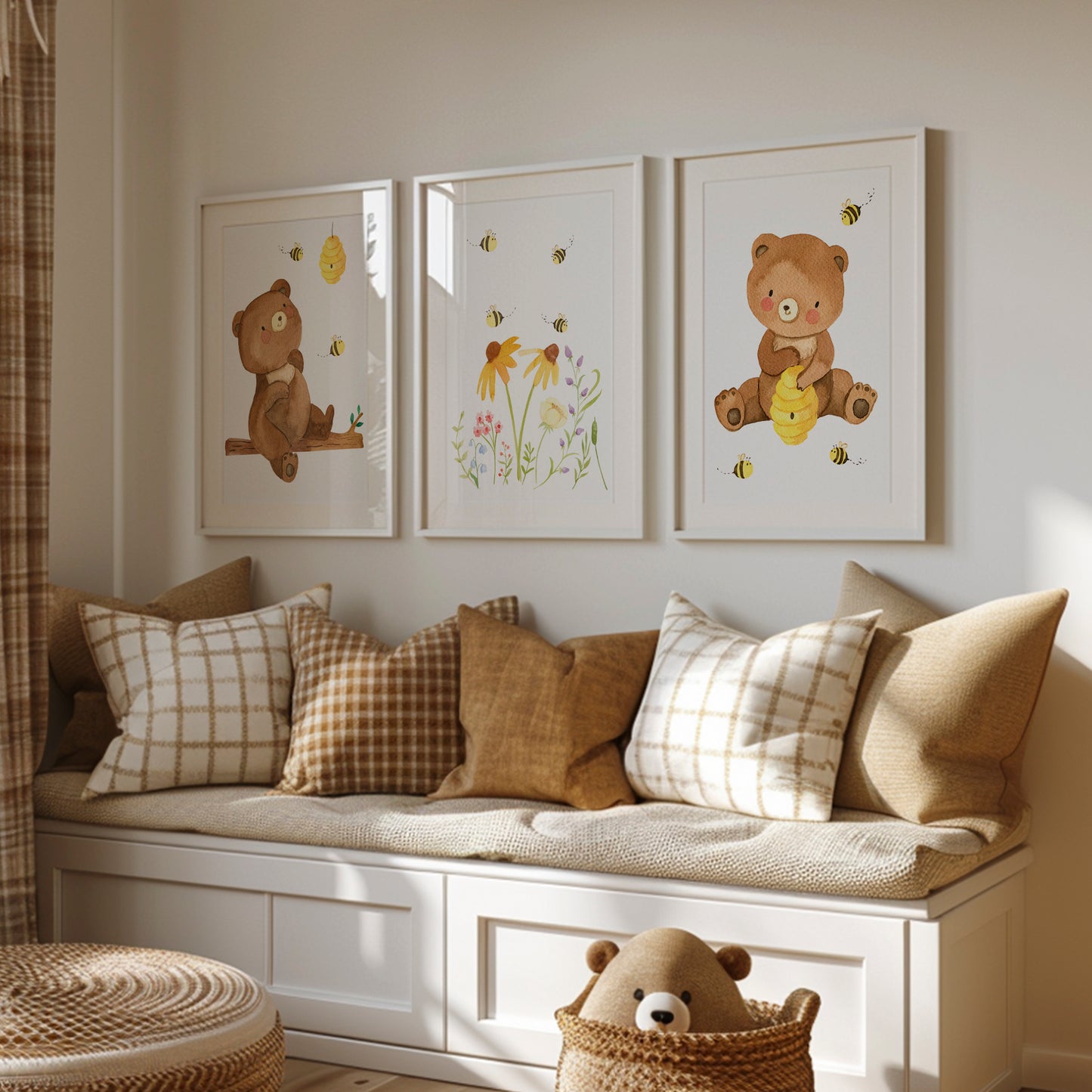 Kleine Bären & fleißige Bienen – Poster 3er Set