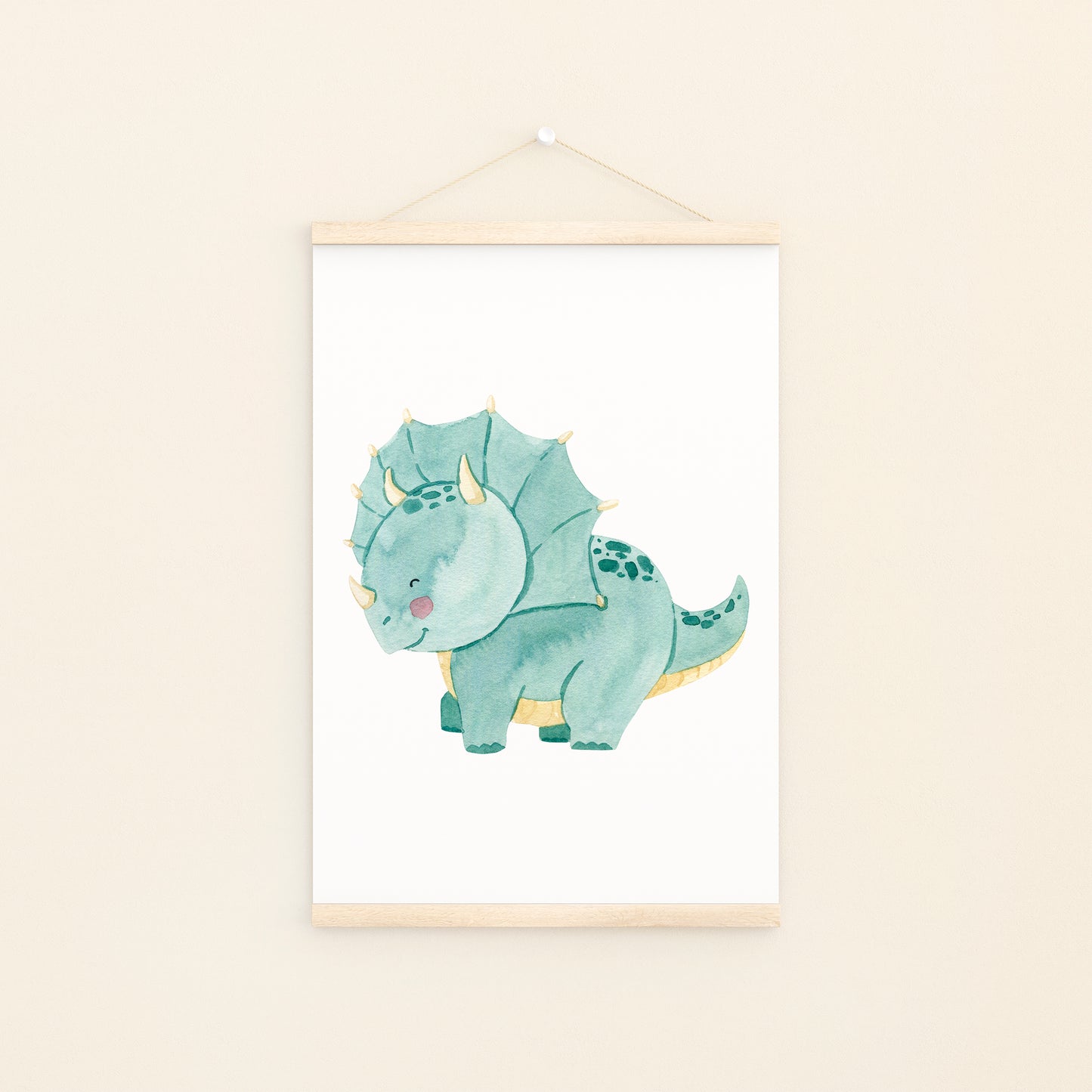 Kleiner Triceratops Dino Poster
