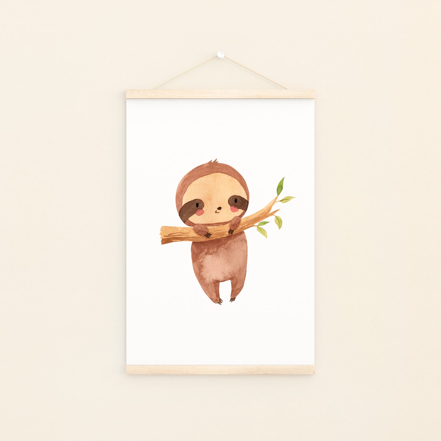 Kleines Faultier Poster