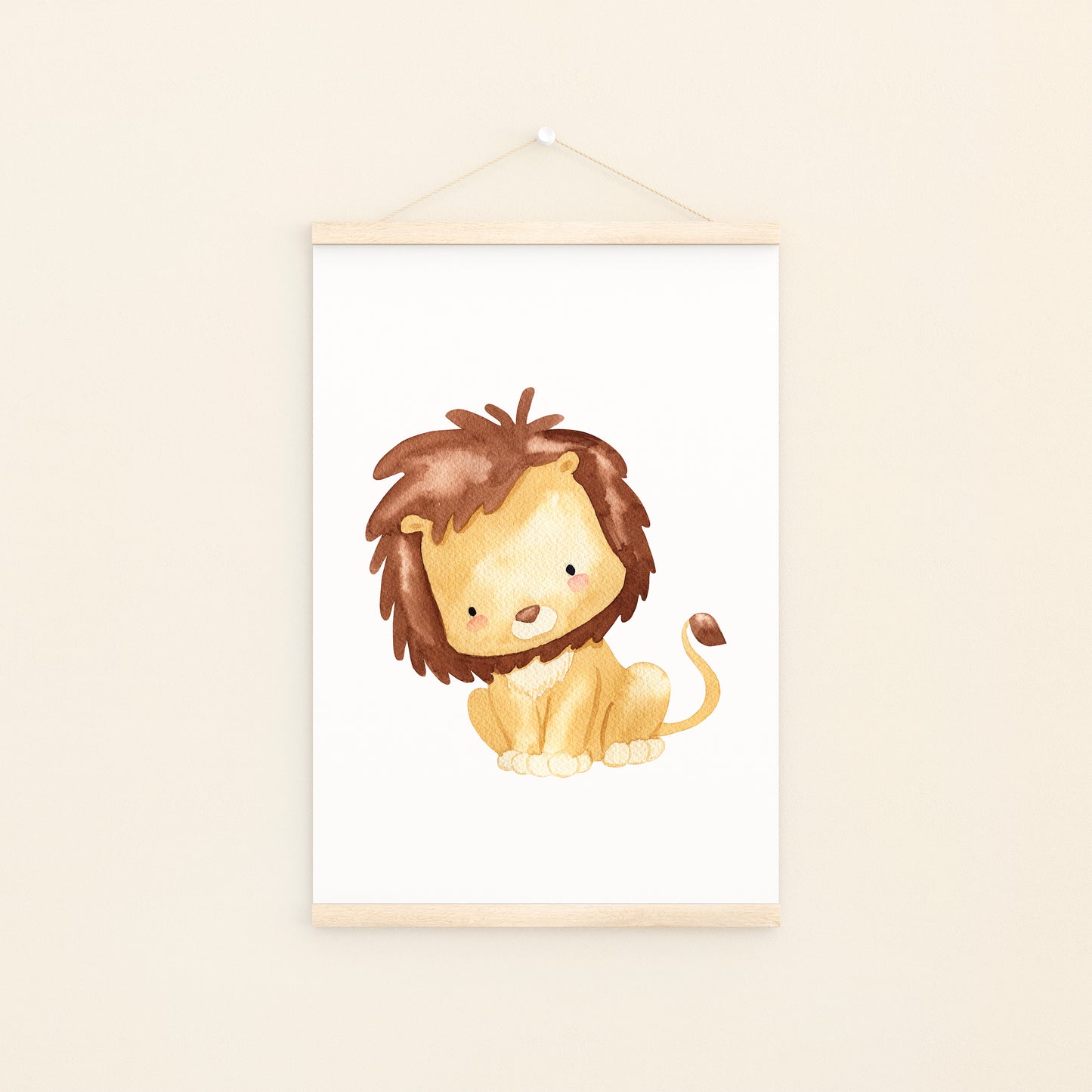 Mutiger Löwe Poster