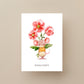Kleine Dankeskarten mit Maus und Blumen – 10er Set