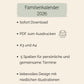 Familienkalender 2026 zum Ausdrucken, mit 5 Spalten für Termine, liebevoll illustriert. Sofortiger PDF-Download in A3 und A4 verfügbar.