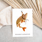 Geburtstagskarten Retro Tiere - 6er Set