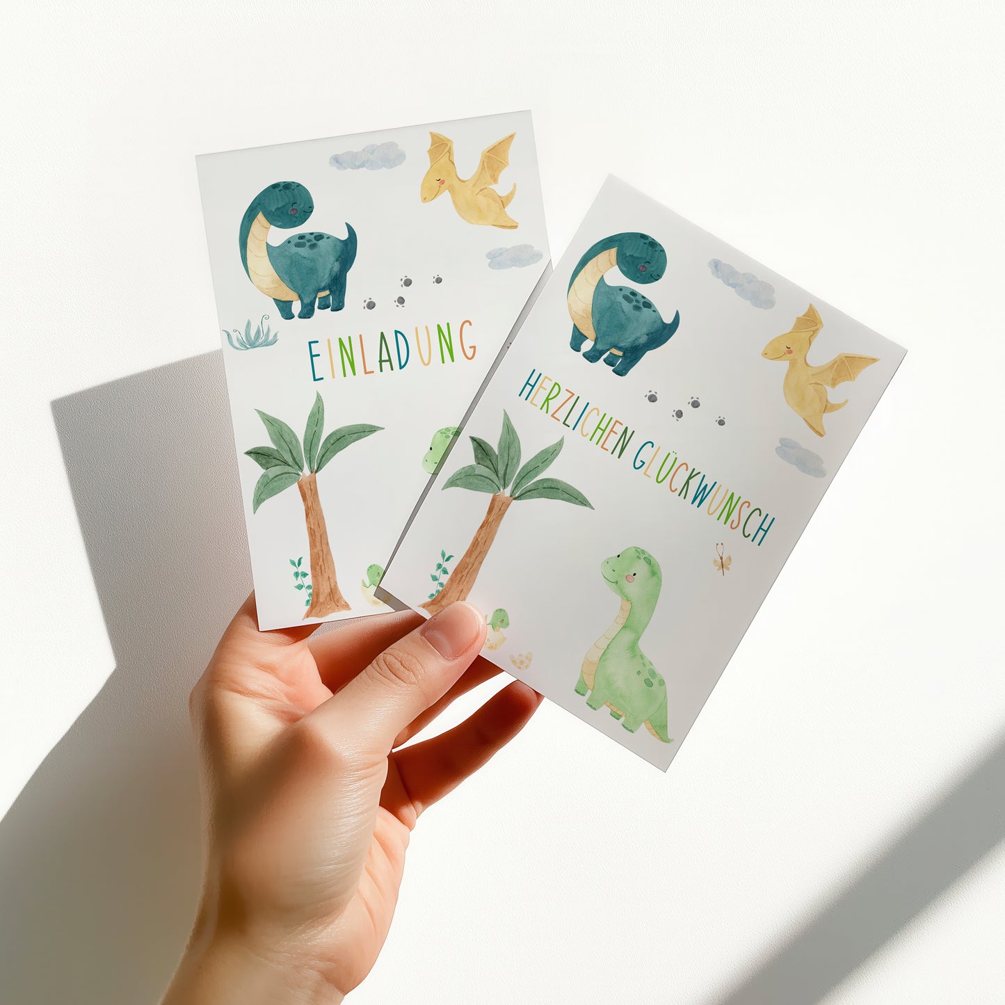 Karte Kindergeburtstag – Dinosaurier