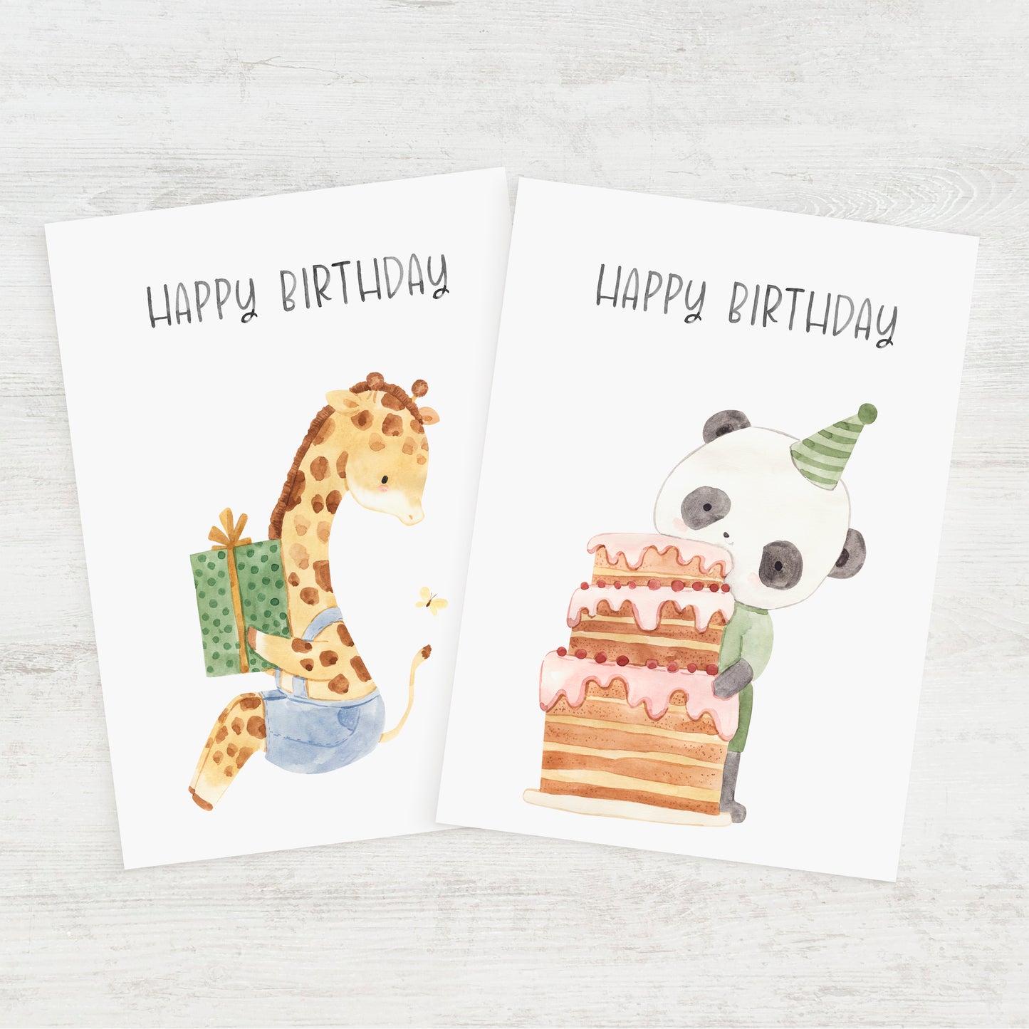 Geburtstagskarten Kindergeburtstag - 6er Set