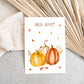 Karte Hallo Herbst – Kürbisse