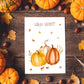 Karte Hallo Herbst – Kürbisse