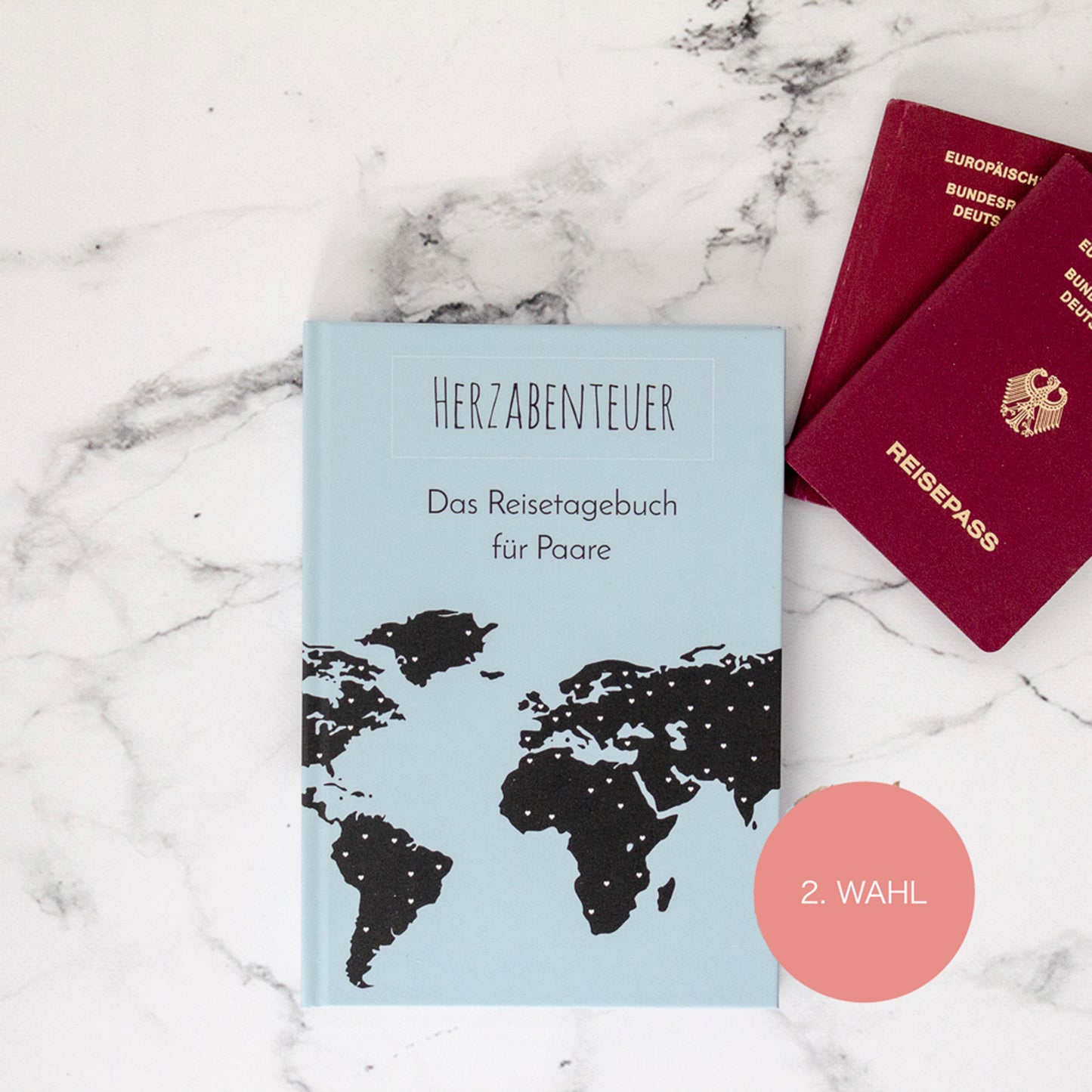Reisetagebuch für Paare Mängelexemplar