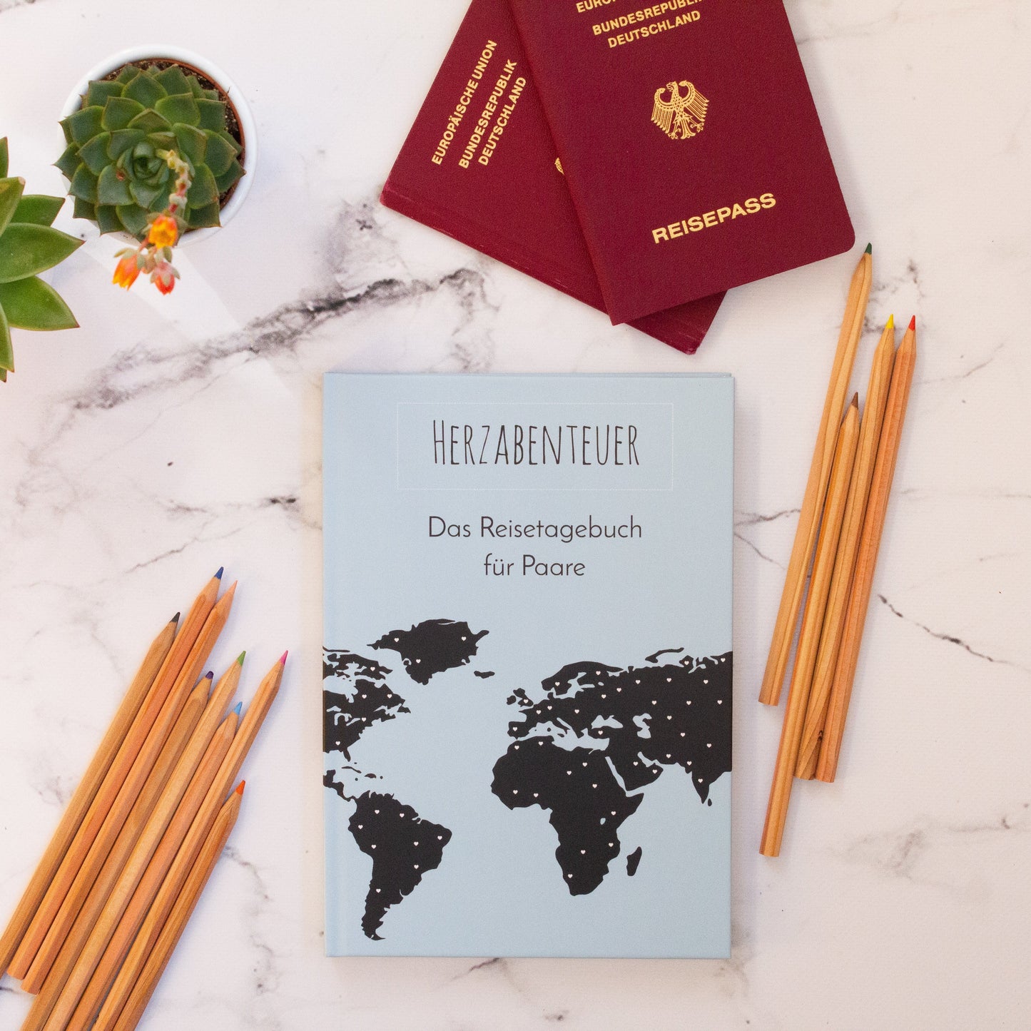 Reisetagebuch für Paare Mängelexemplar