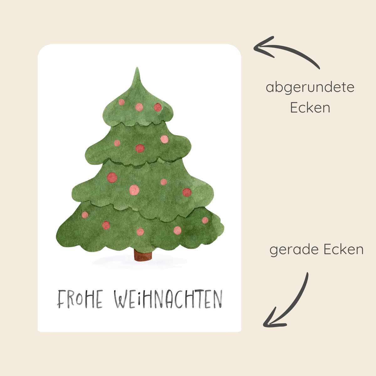 Mini Weihnachtskarte Weihnachtsbaum