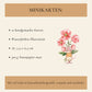 Kleine Dankeskarten mit Maus und Blumen – 10er Set