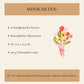 Kleine Dankeskarten mit Blumenstrauß – 10er Set