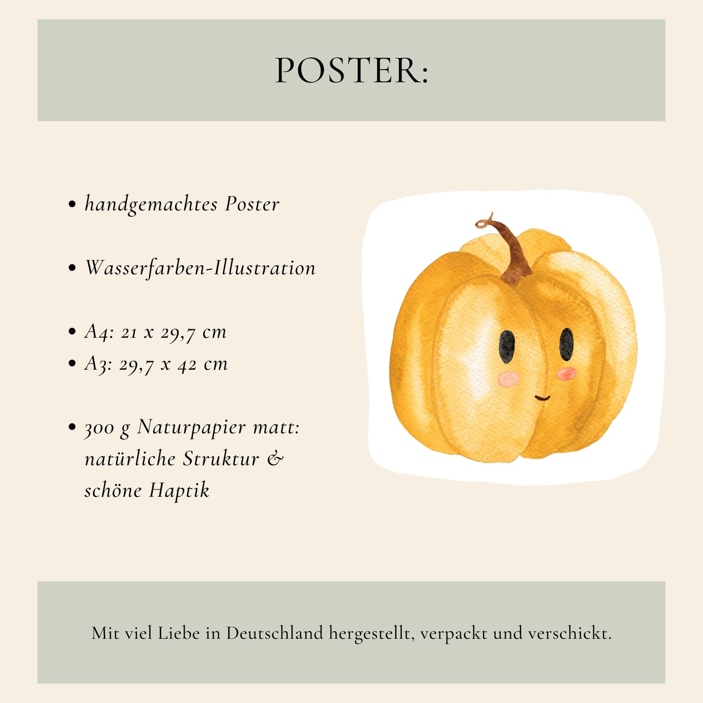 Kürbis Karlo Poster