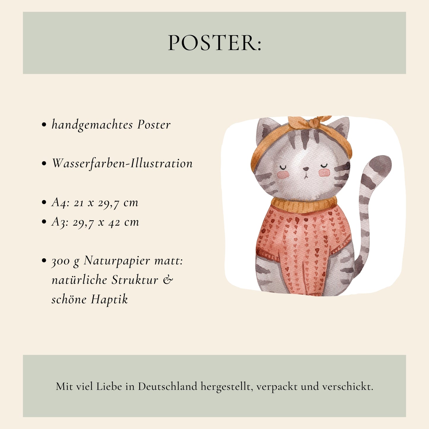 Katze Lola Poster