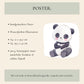 Tollpatschiger Panda Poster