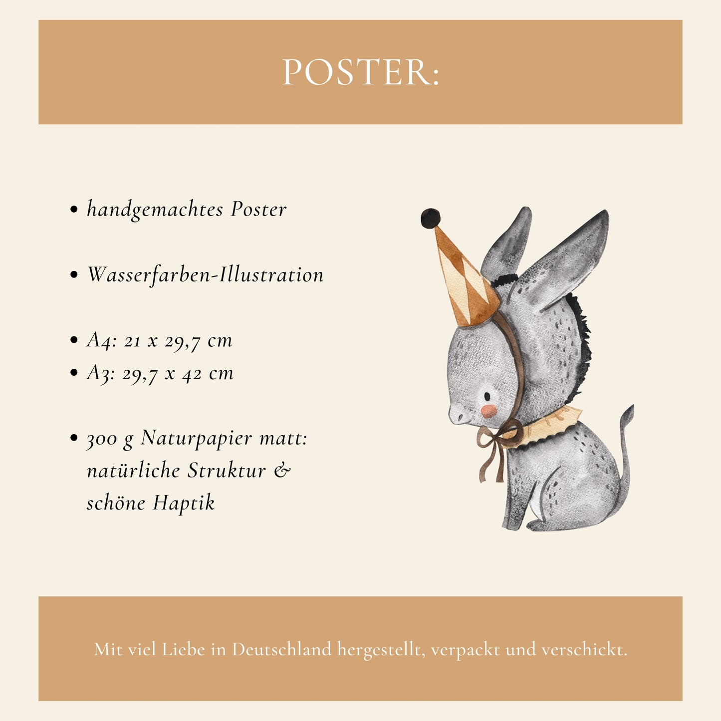 Esel Emil Poster