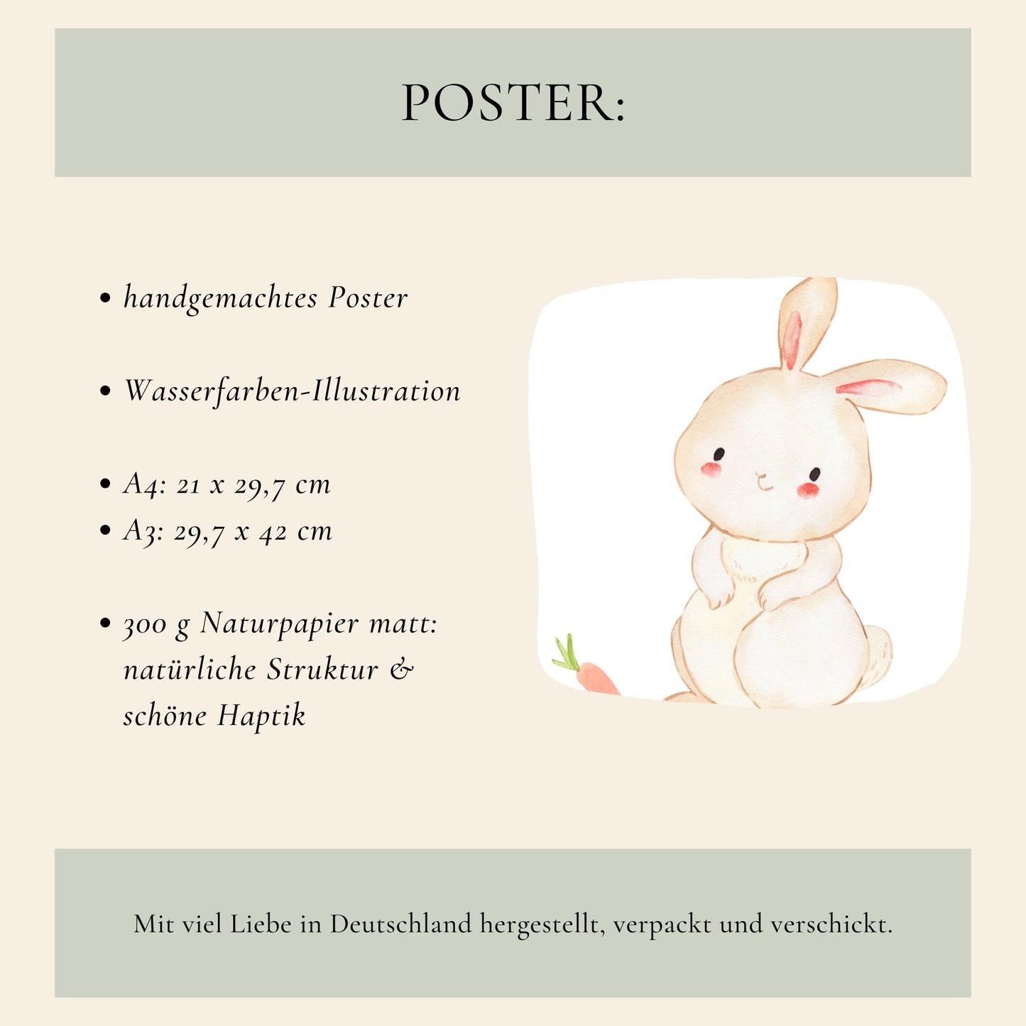 Hase Hoppel Poster