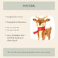 Winterliches Rentier Poster