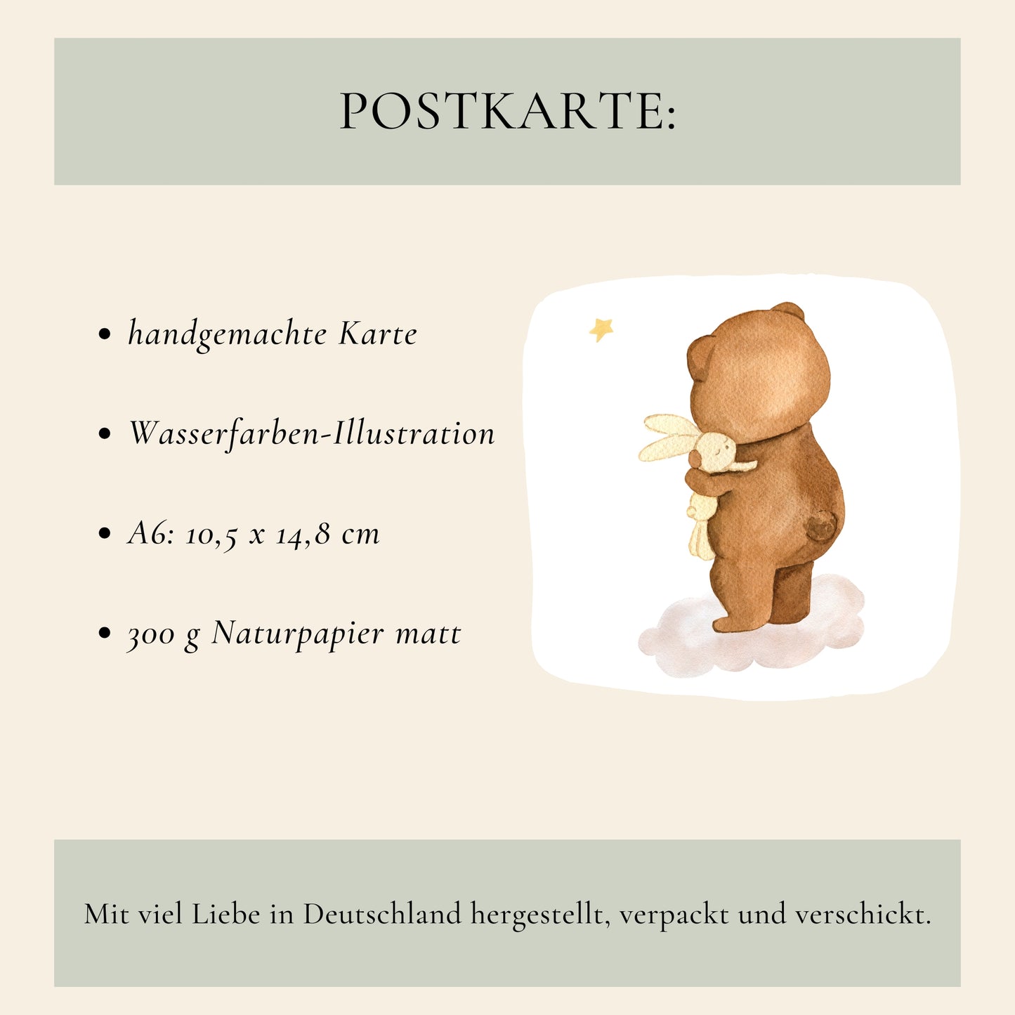 Karte Kleiner Trost-Bär