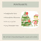 Weihnachtskarte Frohe Weihnachten - Elfen & Weihnachtsbaum
