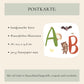 Karte Einschulung – Abc Tiere