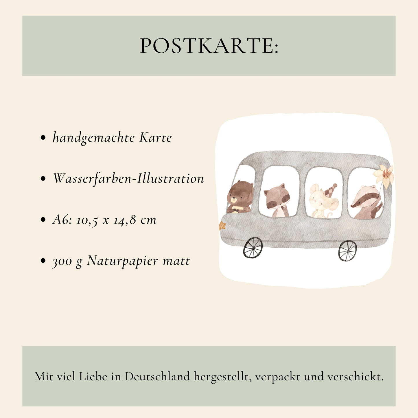 Karte Tierbus