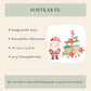 Weihnachtskarte Weihnachtsmann & Rentier