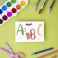 Karte Einschulung – Abc Tiere