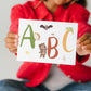 Karte Einschulung – Abc Tiere